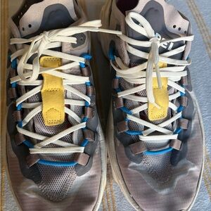 Sorel Kinetic breakthru lace up flaform sneakers in vapor chalk size 10.5